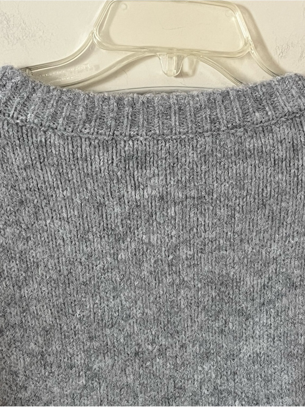 WAYF Heather Gray V-Neck One-Button Sweater Cardigan Women’s Size XL - Picture 15 of 16